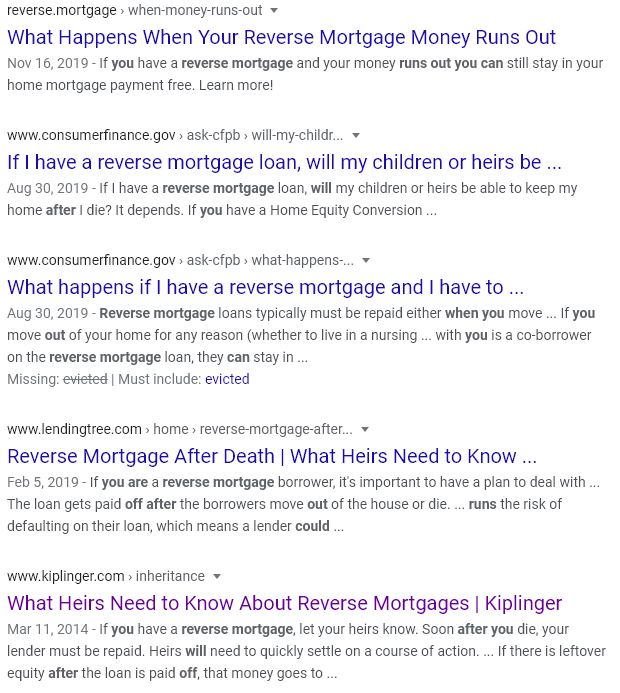 reverse mortgage crisis