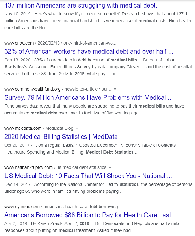 medical debt
