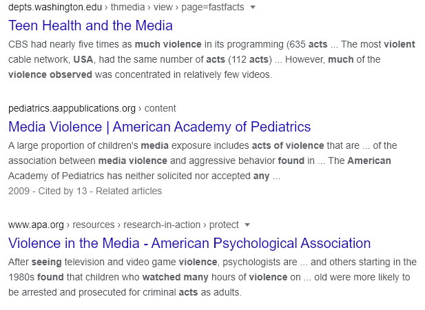 media violence