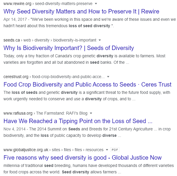 every seed mutilated