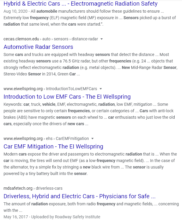 vehicle sensors