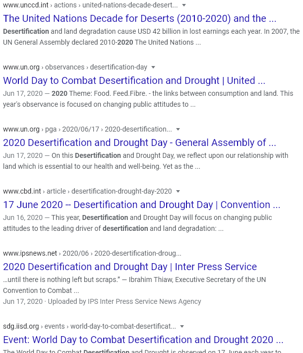 droughts