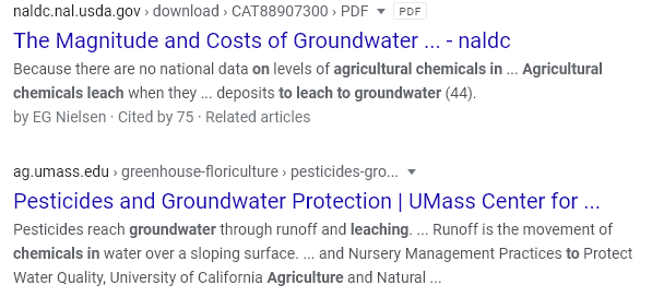 water in agriculture