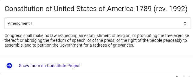 first amendment