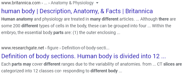 body facts