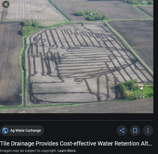 tile removes water from aquifer
