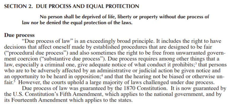 due process