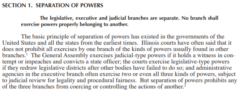separation of powers