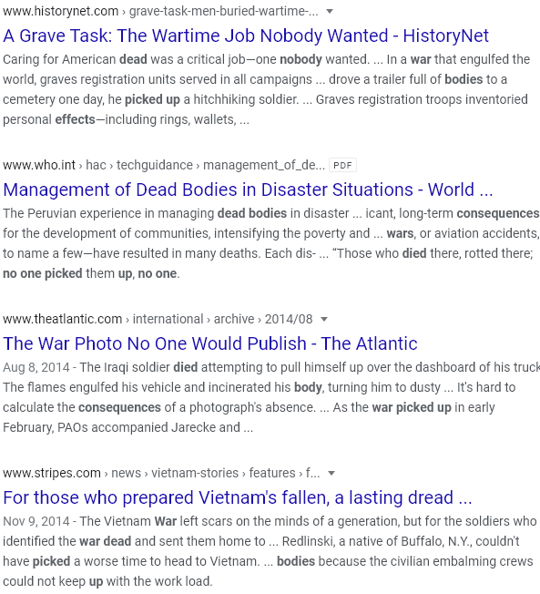 war dead