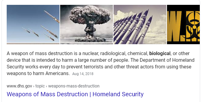 weapons of mass destruction