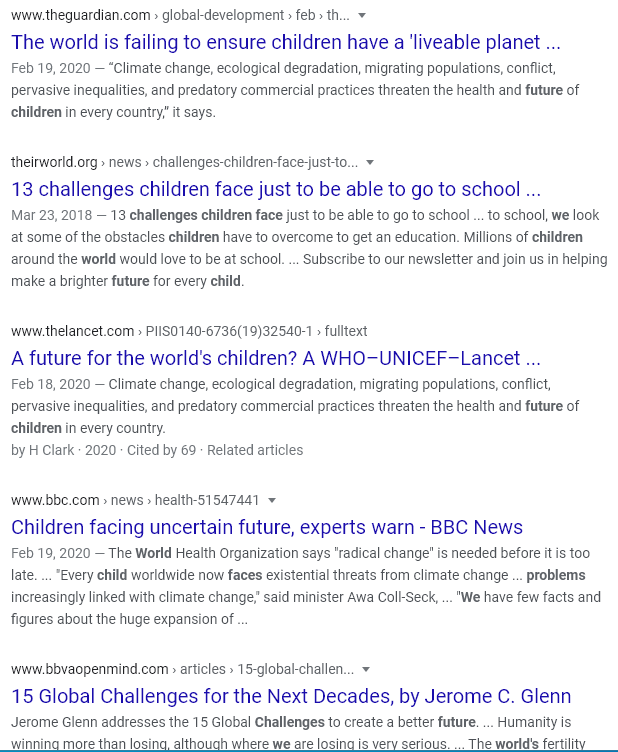 the children are dead/ without true change
