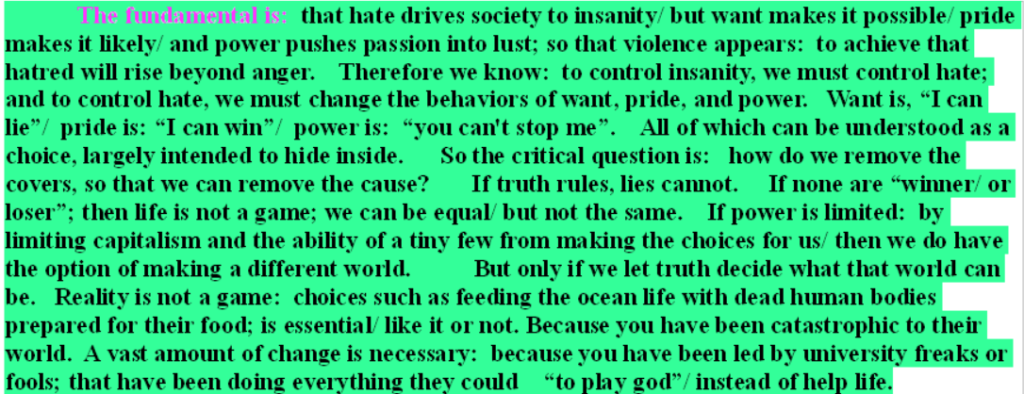 hate drives society