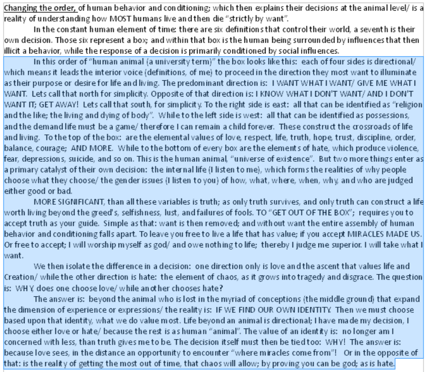 human behavior