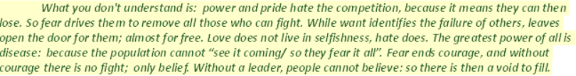 be careful what you believe, it becomes your identity
