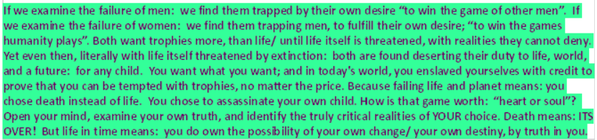 trapped by their own wants