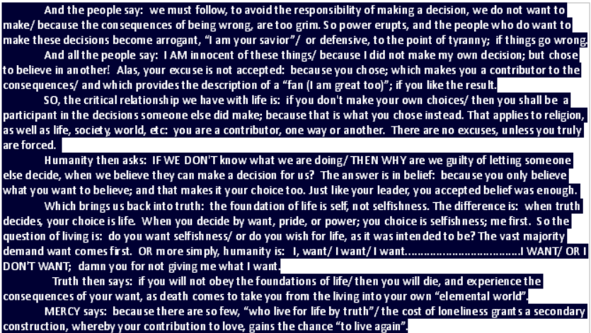 following is easy, blame them