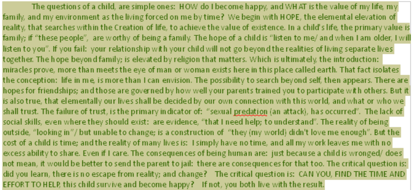 questions of a child