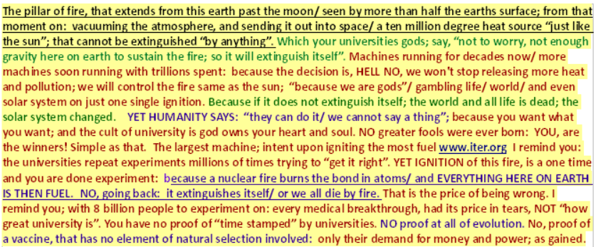 a self sustaining plasma is the biblical lake of fire