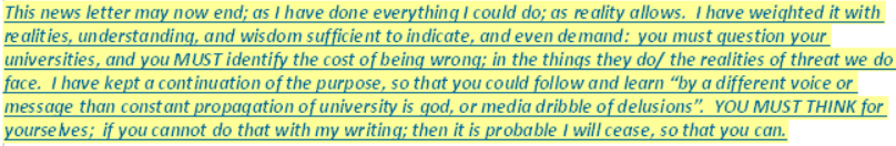 the cost of being wrong is your own decision