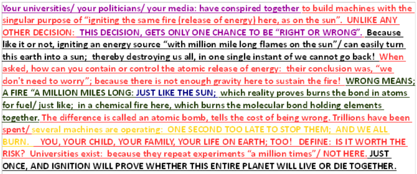 wrong is the end of life and world in an instant