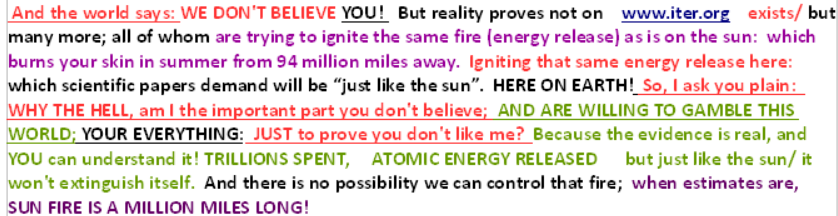 humanity tries to ignite "the lake of fire" and continues