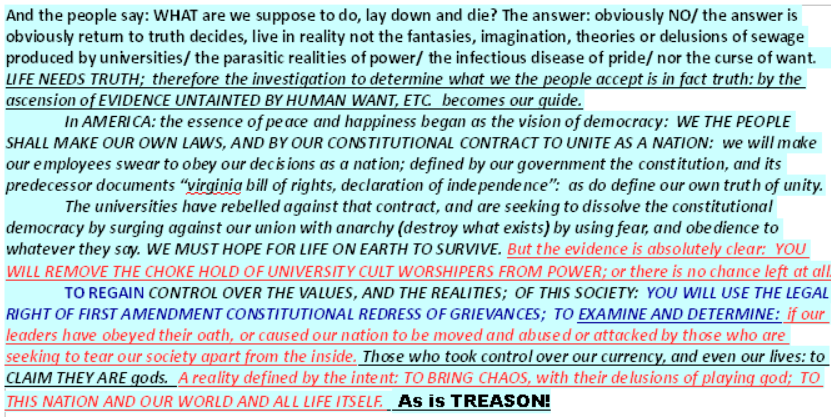 democracy demands you make your own decision, by the evidence not want