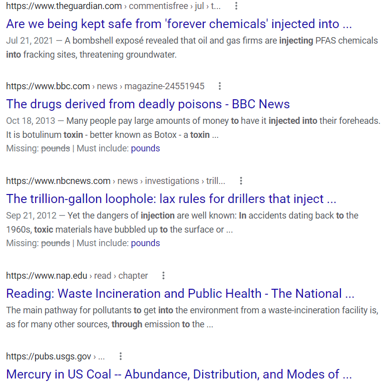 trillions of tons of poison are dumped, injected, utterly filling this earth; to overflowing