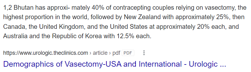 vasectomy means: the chemistry that makes sex pleasurable/ is removed