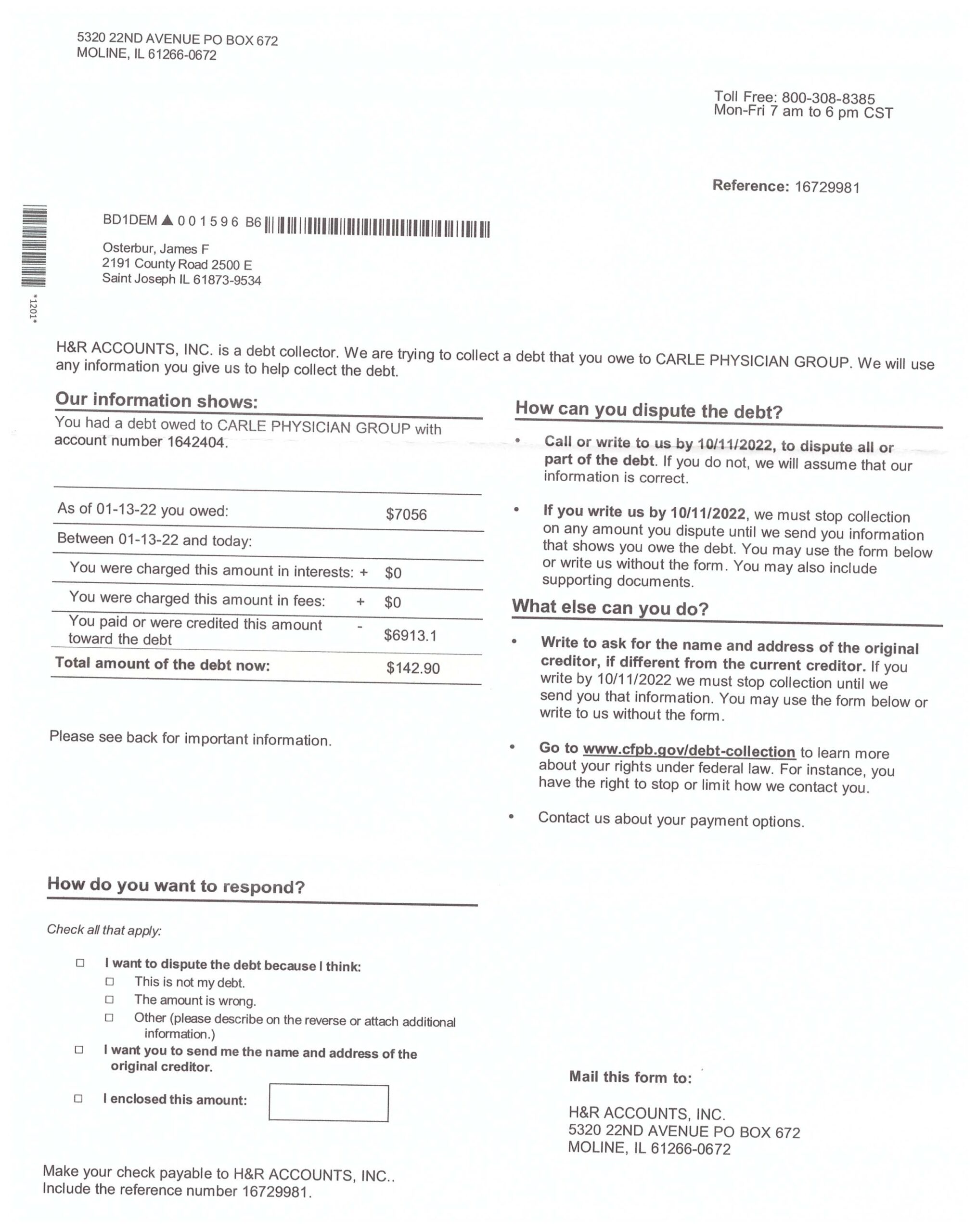 a disputed billing for medical issues/ one hour surgery